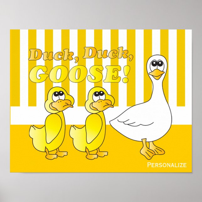 Affiches Canard, Canard, Oie Baby Nursery Thème (Devant)