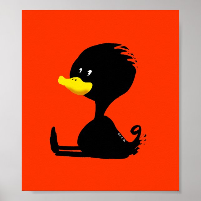 Affiches canard noir (Devant)