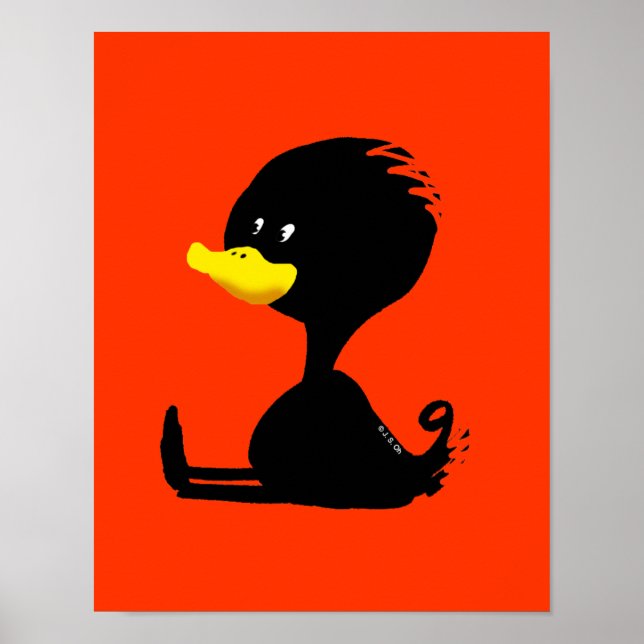 Affiches canard noir (Devant)