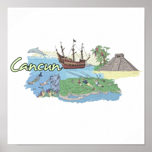 Affiches Cancun - Mexique.png (Devant)
