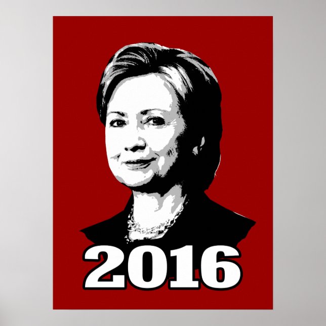 Affiches Candidat HILLARY CLINTON 2016 (Devant)