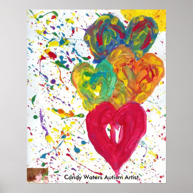Affiches Candy Waters Artiste de l'autisme (Devant)