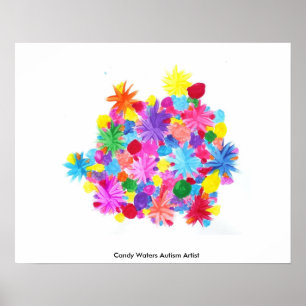 Affiches Candy Waters Artiste de l'autisme