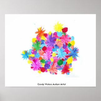 Affiches Candy Waters Artiste de l'autisme