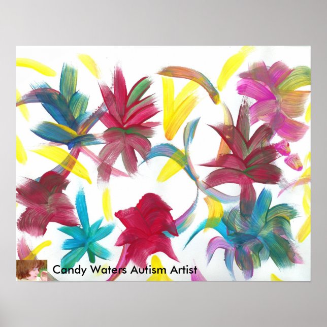 Affiches Candy Waters Artiste de l'autisme (Devant)