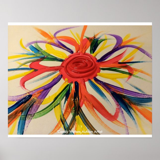 Affiches Candy Waters Artiste de l'autisme (Devant)