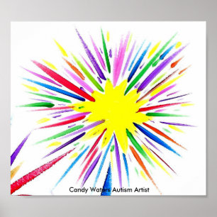 Affiches Candy Waters Artiste de l'autisme