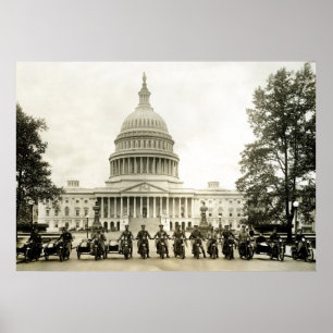 Affiches Cannettes de fil de moto vintages des années 1920