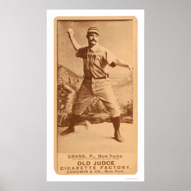 Affiches Cannonball Crane Baseball 1887 (Devant)