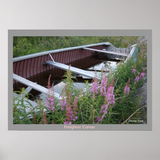 Affiches Canoë-cargo cri - Chisasibi Québec (Devant)