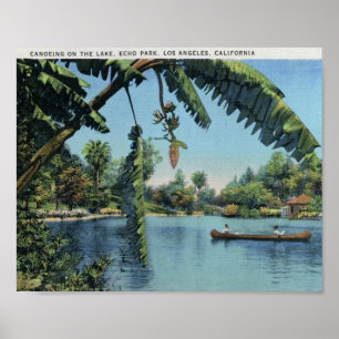 Affiches Canoë-kayak, parc d'écho, cru de Los Angeles