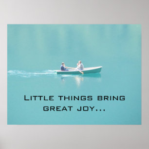 Affiches Canoë sur un lac paisible - Dit