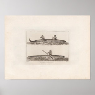 Affiches Canoes, Oonalashka, Alaska