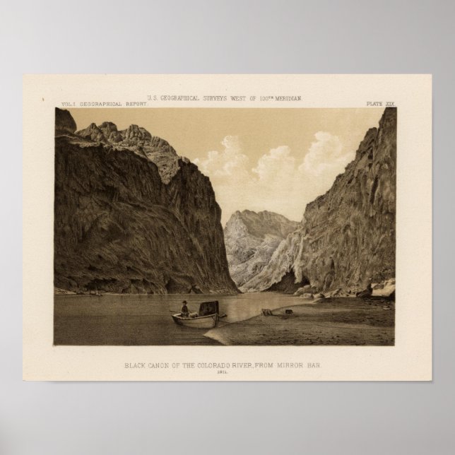 Affiches Canon noir, Colorado River 2 (Devant)