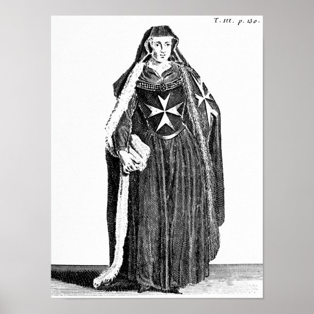 Affiches Canoness de l'Ordre de Saint Jean de Jérusalem (Devant)