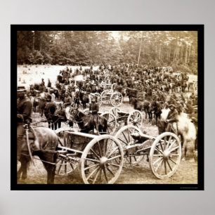 Affiches Canons tirés à cheval près de Fair Oaks, VA 1862