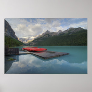 Affiches Canots rouges à Lake Louise
