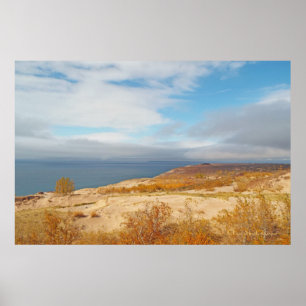 AFFICHES CANVAS GLOSS / DORMIR DUNES D'OURS / LAC, DUNES, S