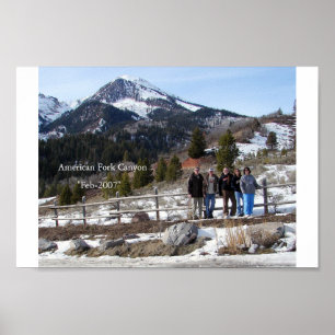 Affiches Canyon américain de fourchette