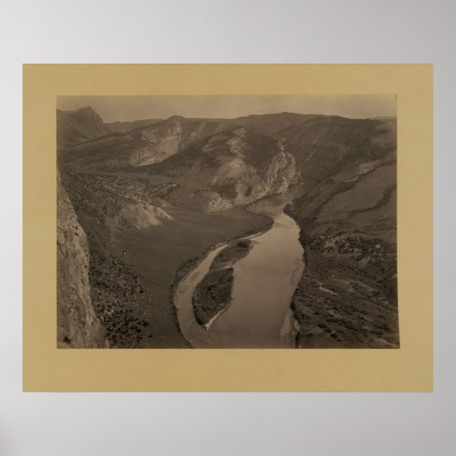 Affiches Canyon de chaussures à cheval, Green River, 1872 (Devant)