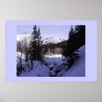 Affiches Canyon Neige