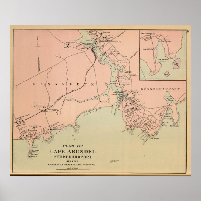 Affiches Cape Arundel, Kennebunkport, Maine (Devant)