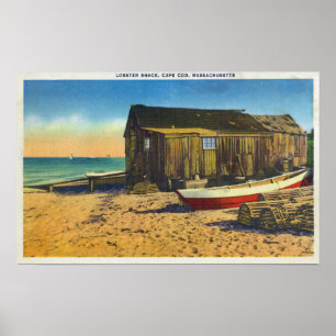 Affiches Cape Cod, MassachusettsVue d'une boutique de homar