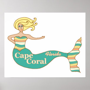 Affiches Cape Coral, FL Mermaid