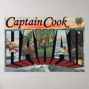 Affiches Capitaine Cook, Hawaii - Grandes Scènes