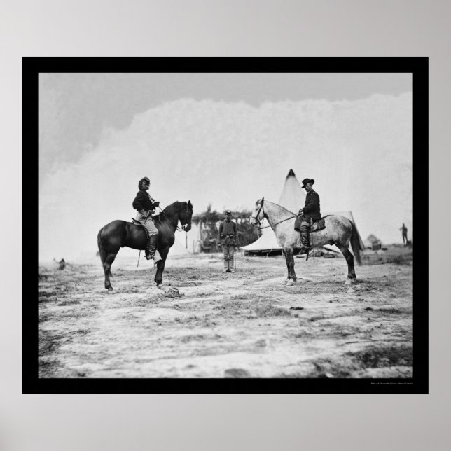 Affiches Capitaine Custer et général Pleasonton Falmouth 18 (Devant)