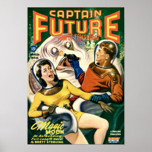 Affiches Capitaine Future et la goutte gluante blanche