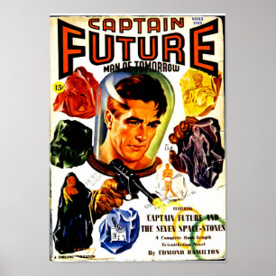 Affiches Capitaine Future et les sept zones spatiales