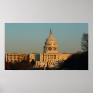 Affiches Capitol à Noël Washington DC Holiday