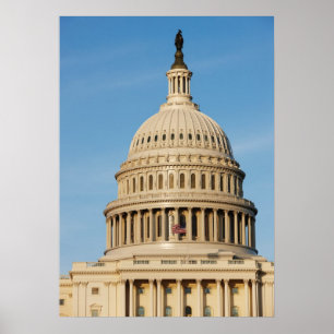 Affiches Capitol Building abattu au crépuscule