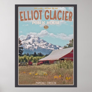 Affiches Capot de Mt - taverne de glacier d'Elliot