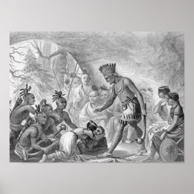 Affiches Captain Smith rescued by Pocahontas (Devant)