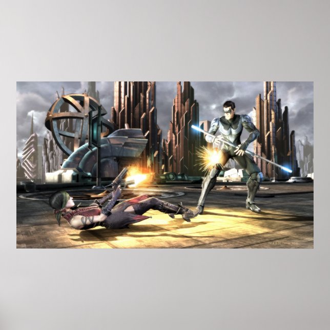 Affiches Capture d'écran : Harley vs Nightwing (Devant)