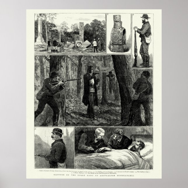 Affiches Capture du Ned Kelly Gang (Devant)