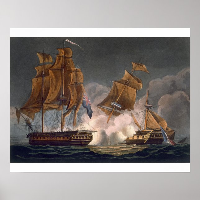 Affiches Capture of La Tribune, June 8th 1796, engraved by (Devant)