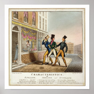 Affiches Caractéristiques - Angleterre, Irlande et Ecosse,