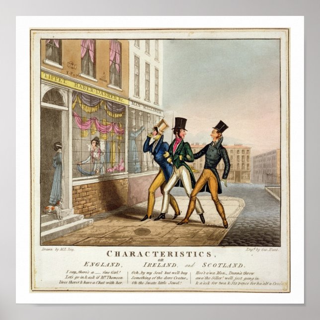 Affiches Caractéristiques - Angleterre, Irlande et Ecosse,  (Devant)