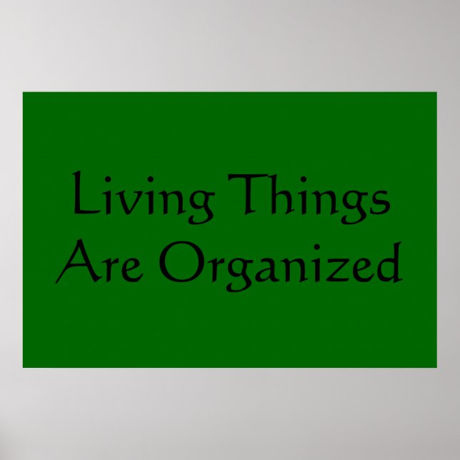 Affiches Caractéristiques de la vie (Devant)