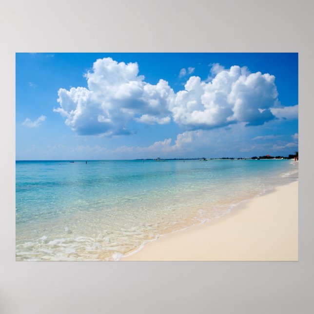 Affiches Caraïbe - Seven Mile Beach - Cayman Islands (Devant)