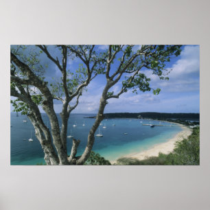 Affiches Caraïbes, île d'Anguilla, port de Road Bay.
