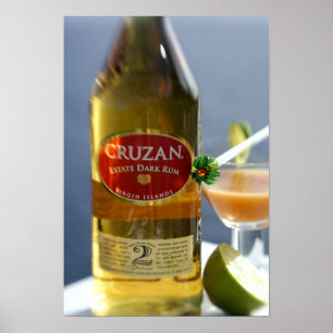 Affiches Caraïbes, îles Vierges. Cruzan Estate Dark