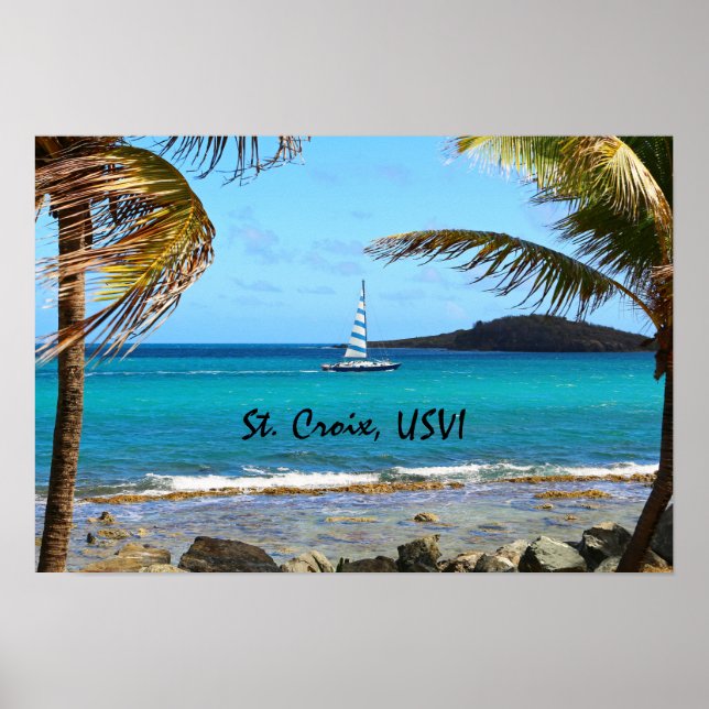 Affiches Caraïbes tropicales (Devant)