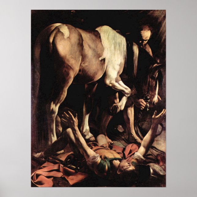 Affiches Caravaggio-Conversion de Saul (Devant)