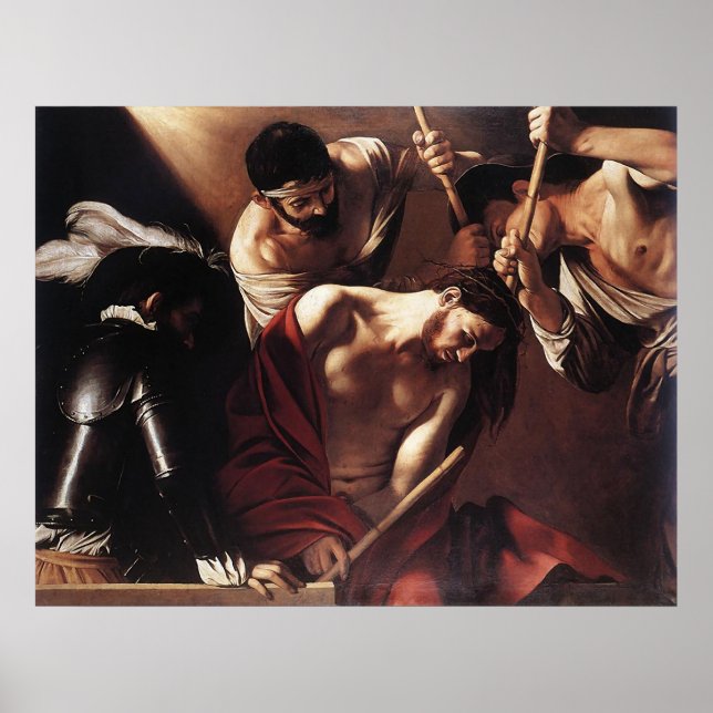 Affiches Caravaggio La Crowne Avec Épines (Devant)