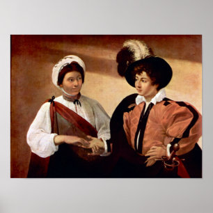 Affiches Caravaggio-Le caissier