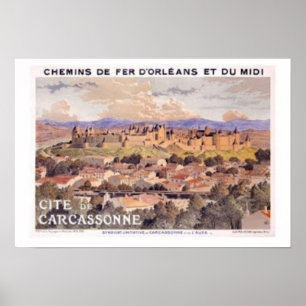 Affiches Carcassonne fortifiée France
